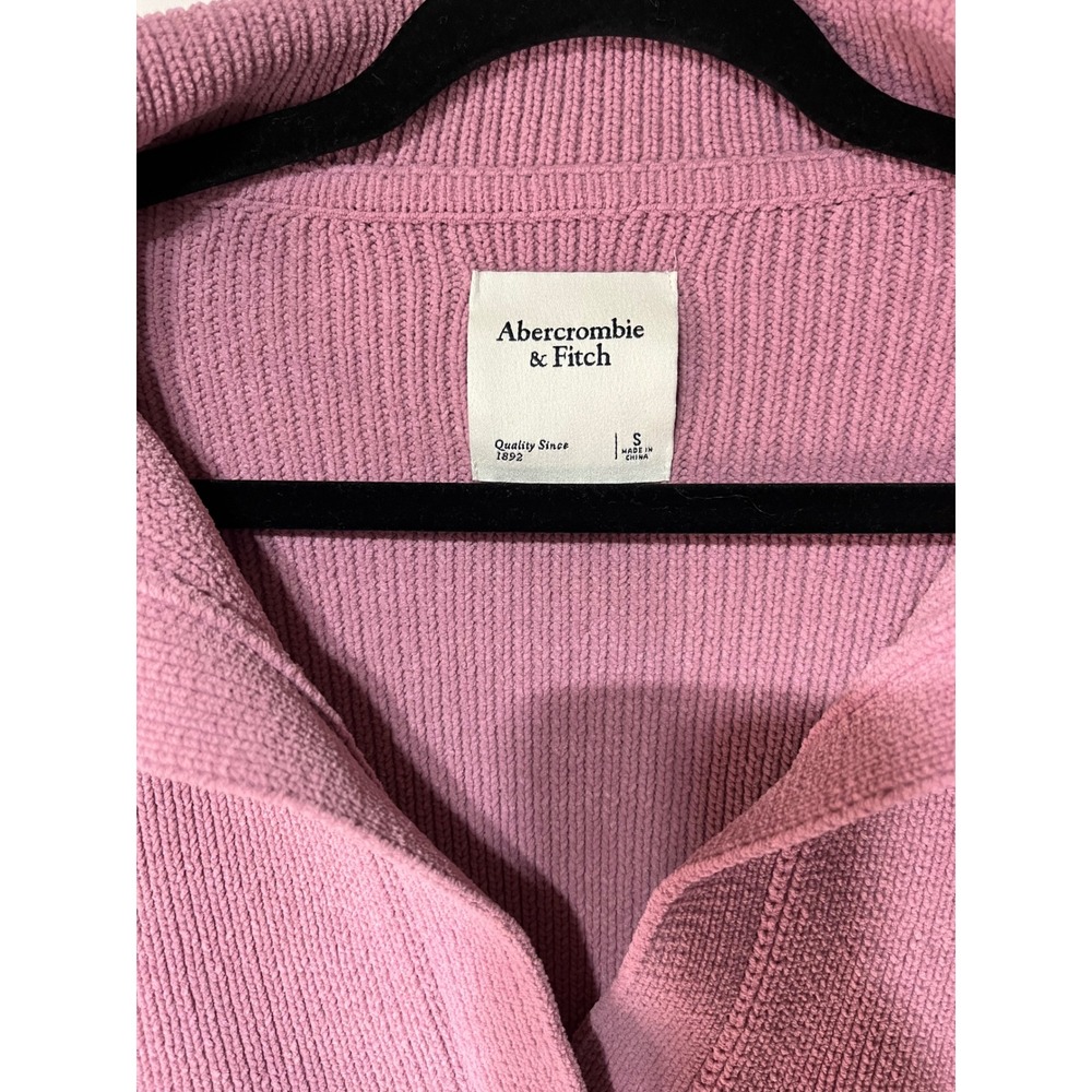 Abercrombie & Fitch‎ Womens Pink Knit Cropped Pullover Sweater - Picture 2 of 3